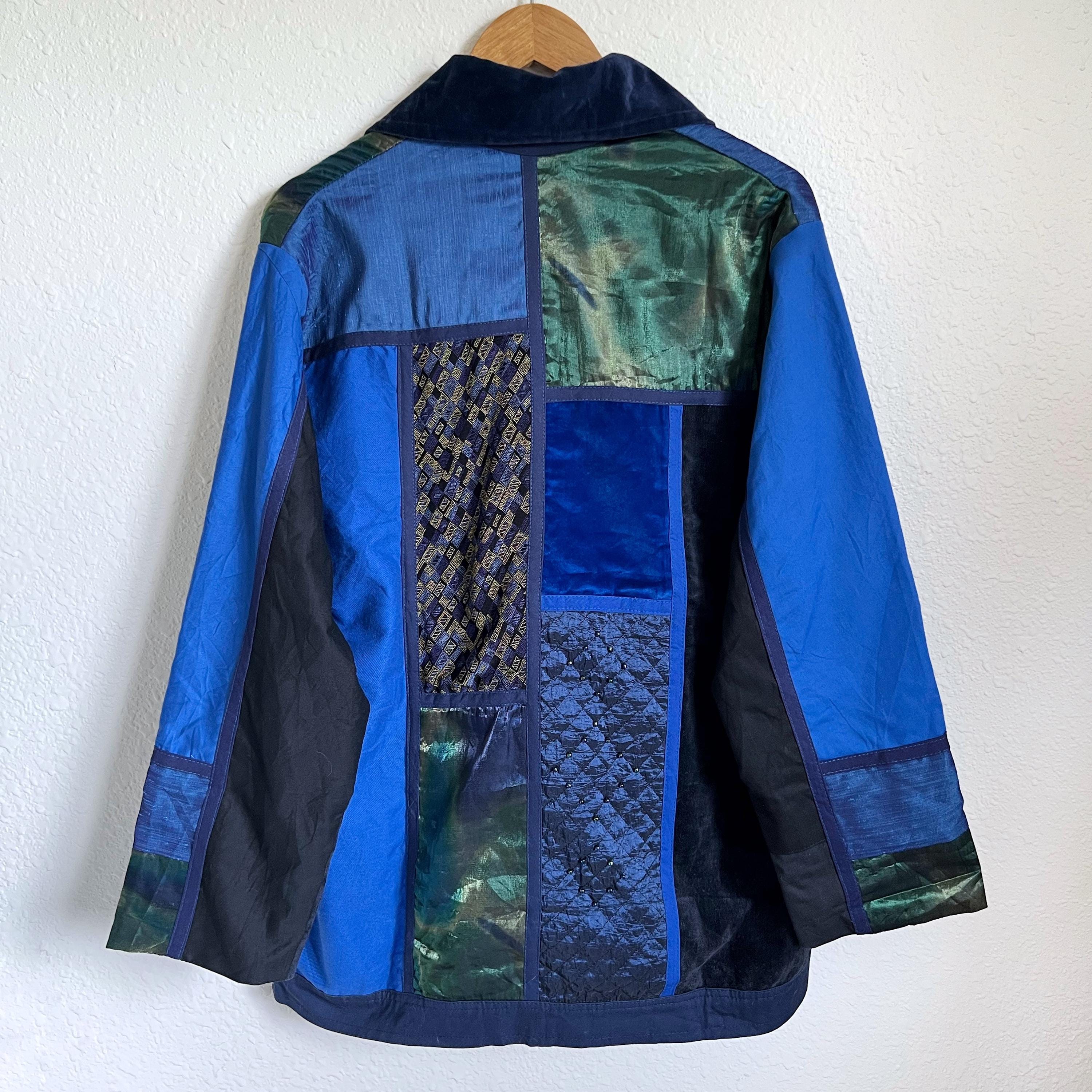 Vintage Art to Wear Jacket Solveig Cape Town Handmade Patchwork South ...