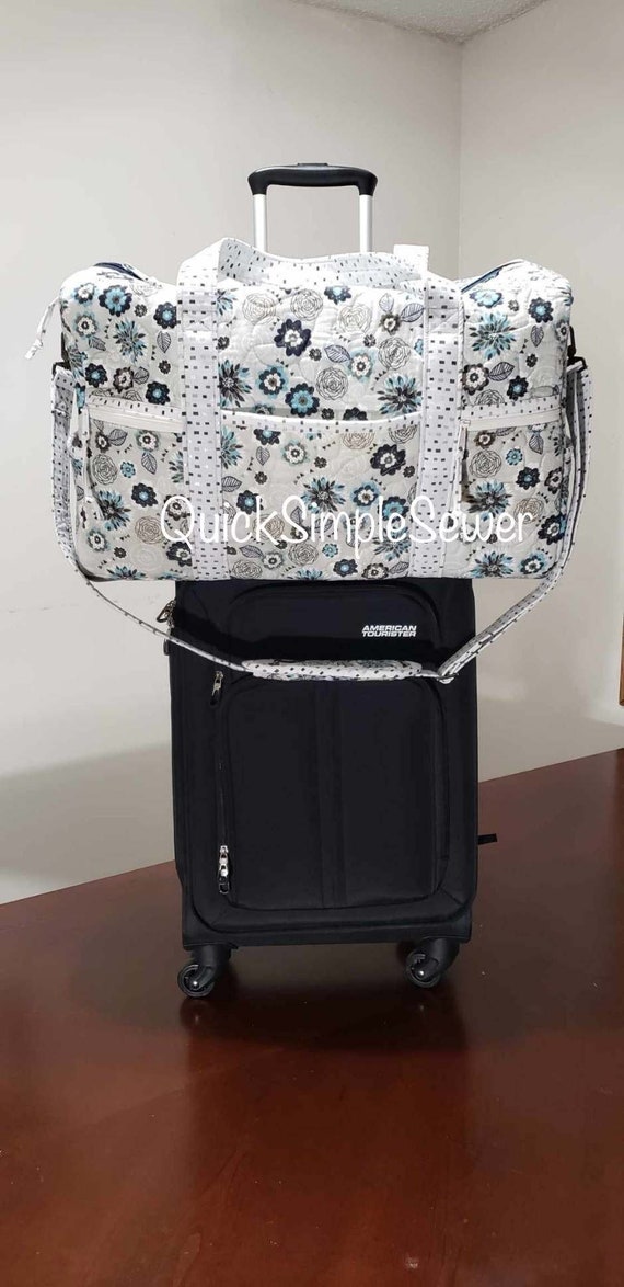 quilted weekender duffle bag