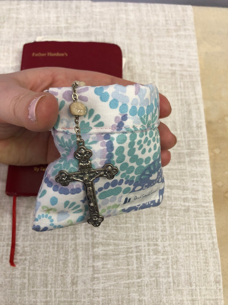 Rosary Snap Pouch Small Rosary Case Unisex Rosary Pouch Etsy