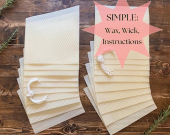 Beeswax Candle Kit Craft Activity Family Fun Simple Project Homeschool Kids Adult Beginner Making Handmade Gift Idea Diy Natural Eco