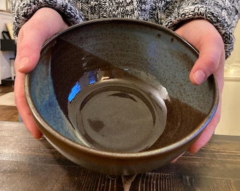 MultiPurpose Ceramic Bowl 7&quot; Rim Diameter WheelThrown Pottery Tableware