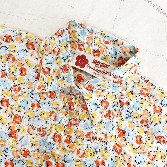 Original 1960s Mary Quant London Pride Mod Shirt/B