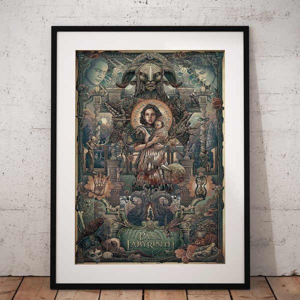 Pans Labyrinth  Movie Film Poster | A4/A3 Framed Options Available