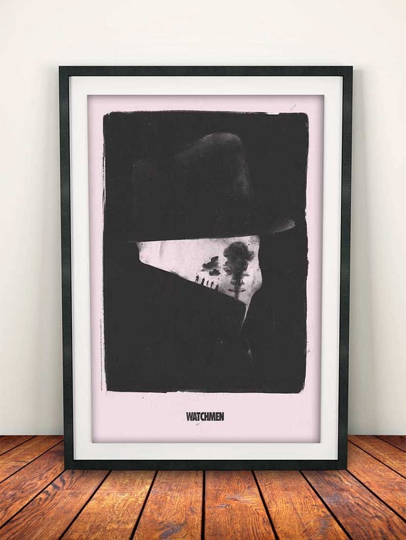 A3 A4 Framed Option Watchmen Classic Movie Poster Canvas Art Print