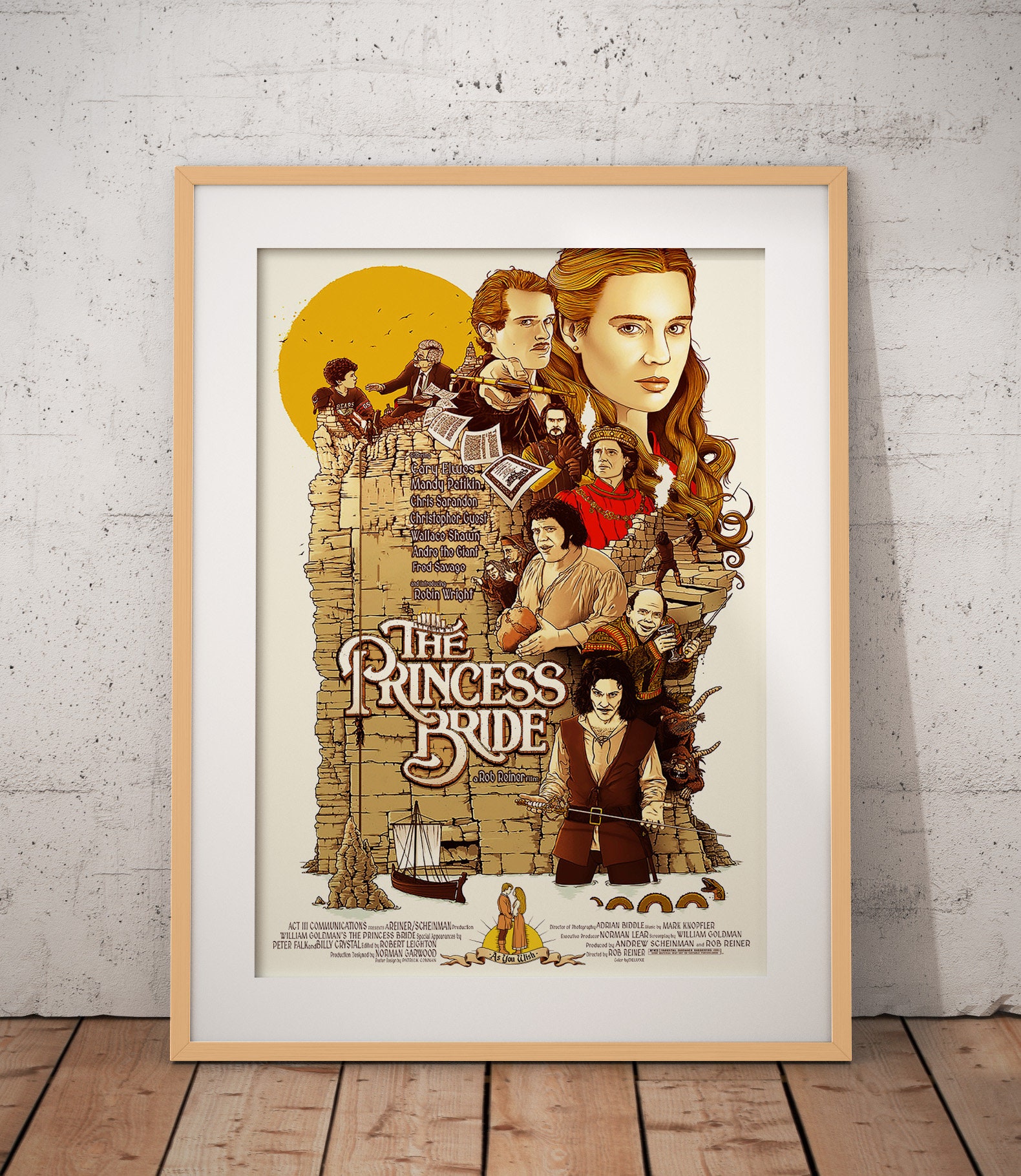 The Princess Bride Movie Film Poster A4/A3 Framed Options Available - Etsy
