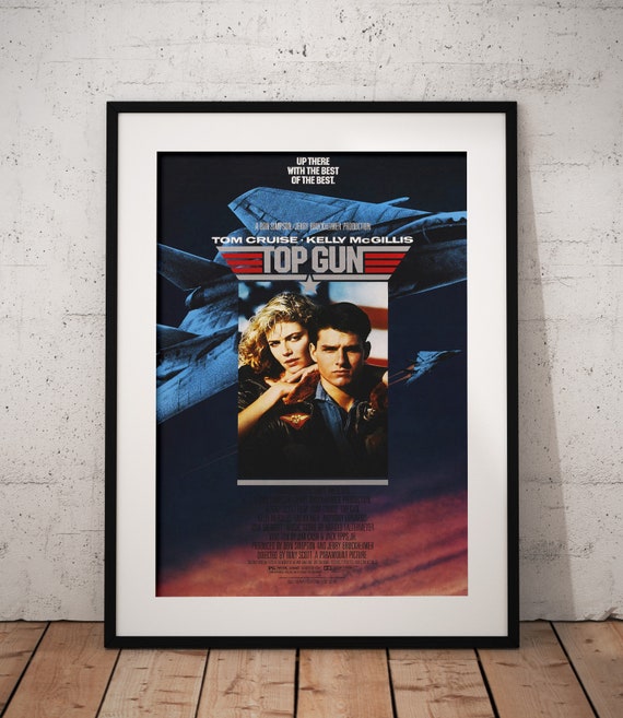 Top Gun 1986 Movie Film Poster A4/A3 Framed Options Available - Etsy