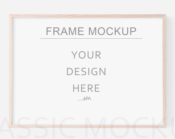 Wooden Frame Mockup Asize Mock Up With Smart Object Wooden Frame Mockup Asize Mock Up With Smart Object