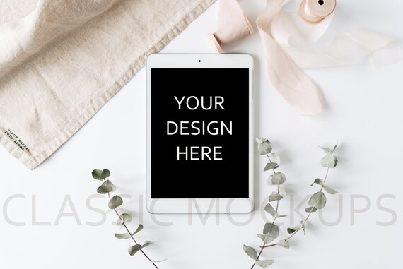 Ipad Mockup Psd Ipad Template To Show Text Stock