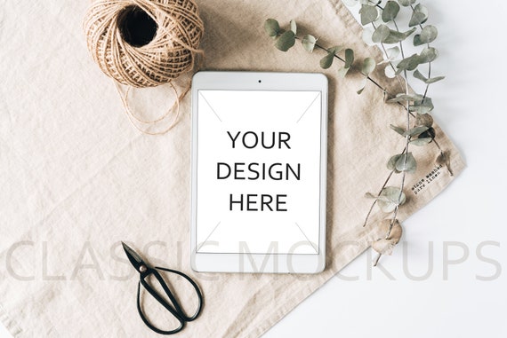 Styled Ipad Mockup Psd Ipad Template To Show Text
