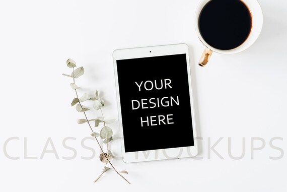 Blogger Tablet Mockup Psd Ipad Template To Show Text