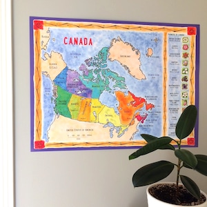 Karte von Kanada Poster