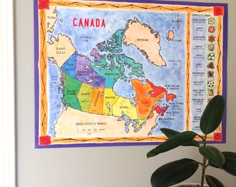 Map of Canada Poster