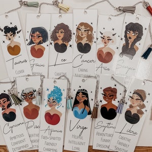 Sternzeichen Kette Quaste Lesezeichen