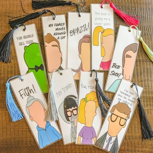 Marcapáginas con borlas de personajes secundarios de Bob’s Burgers