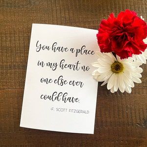Cita romántica Fitzgerald Valentines Love Card