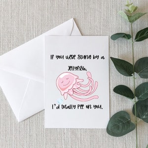 Friends Jellyfish Inspired Card