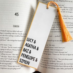 Carry On Simon Snow Character List Tassel Bookmarks