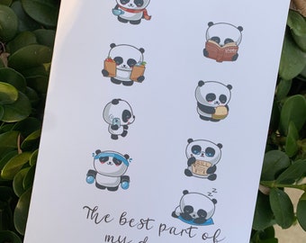 Panda Romance Card