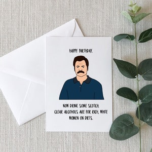 Ron Swanson Inspired Card