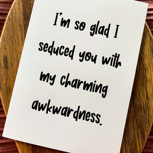 Charming Awkwardness Hilarious Valentines love card