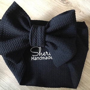 Black Headband; Oversized Headband; Big Bow Headband
