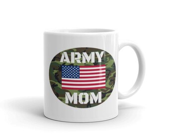 United States - Army Mom Mug, Unique Coffee Mugs, Novelty Coffee Cup, Gift Idea