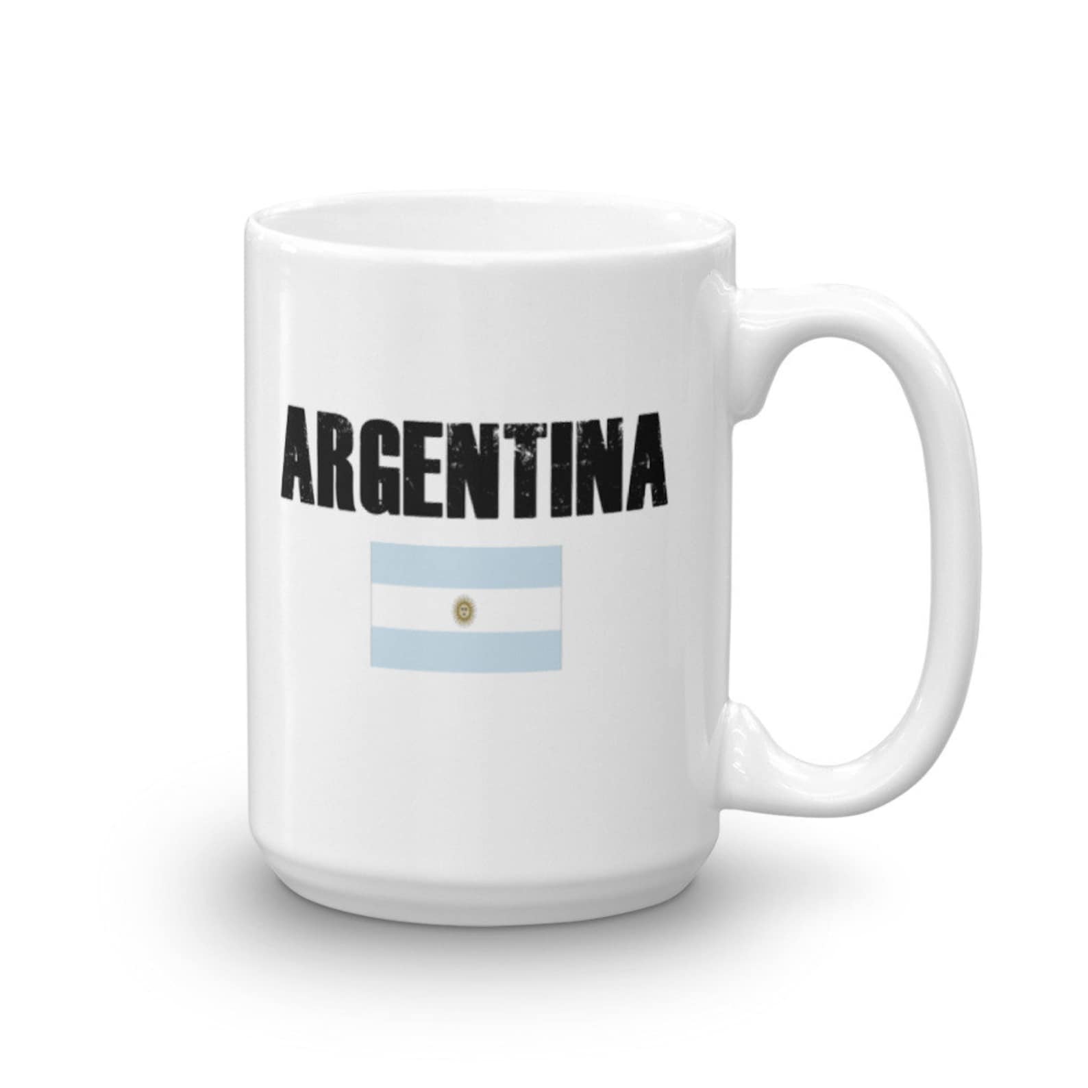 Vintage Distressed Style Argentina Flag Mugs Unique Coffee Mug, Coffee