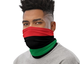 Pan African Flag - Neck Gaiter UNISEX - Face Mask