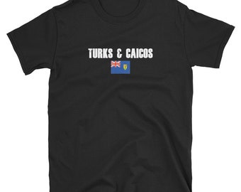 Vintage Distressed Style - Turks & Caicos Shirt Flag T Shirt  / Flag Shirt / Ancestry Gifts / DNA Gifts / Genealogy Gift Shirt