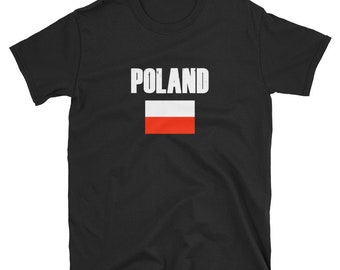 Vintage Distressed Style - Poland Shirt Flag T Shirt  / Flag Shirt / Ancestry Gifts / DNA Gifts / Genealogy Gift Shirt