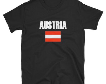Vintage Distressed Style - Austria Shirt Flag T Shirt  / Flag Shirt / Ancestry Gifts / DNA Gifts / Genealogy Gift Shirt