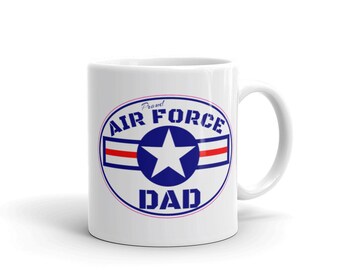 United States - Air Force Dad Mug, Unique Coffee Mugs, Novelty Coffee Cup, Gift Idea