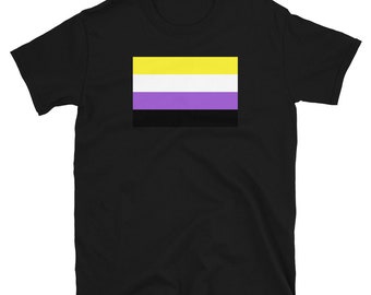 Non-binary Sexuality Pride Flag Flag T Shirt / Pride Gifts / LGBT Gifts / Gay Pride Sexuality Shirts