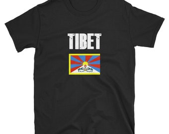 Vintage Distressed Style - Tibet Shirt Flag T Shirt  / Flag Shirt / Ancestry Gifts / DNA Gifts / Genealogy Gift Shirt