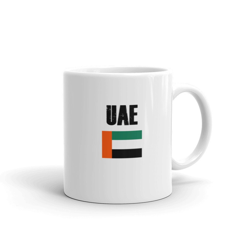 Vintage Distressed Style UAE Flag Mugs Unique Coffee Mug, Coffee Cup Etsy