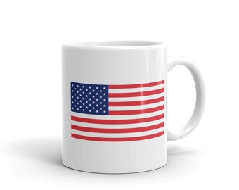 United States of America Mug, Coffee Mug, National Soccer Flag, Gift Idea, Personalized, World Art, Travel Mug, Gift For Men & Women