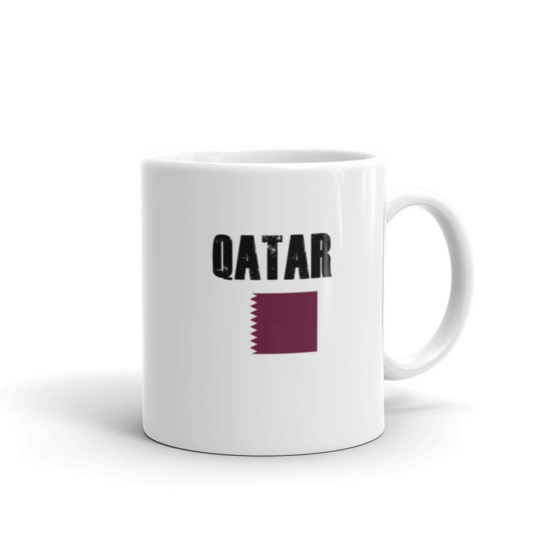 Qatar Flag Mugs Unique Coffee Mug Coffee Cup Etsy