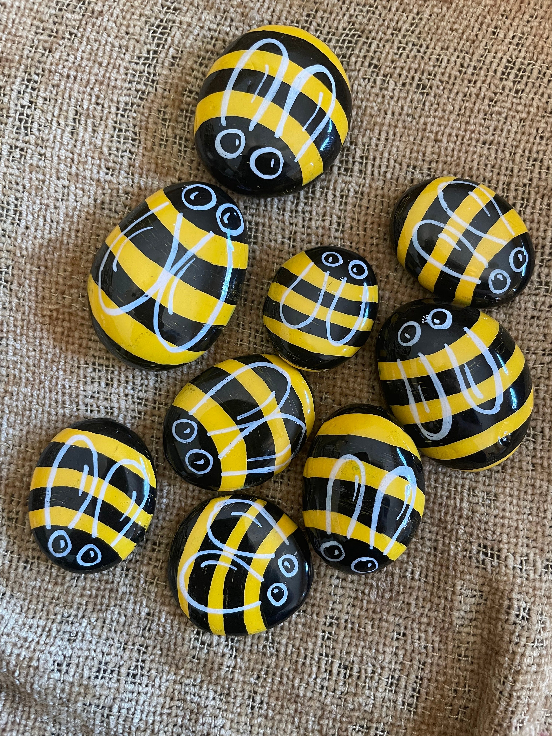 Shop Online Hand Painted honeybee Rocks