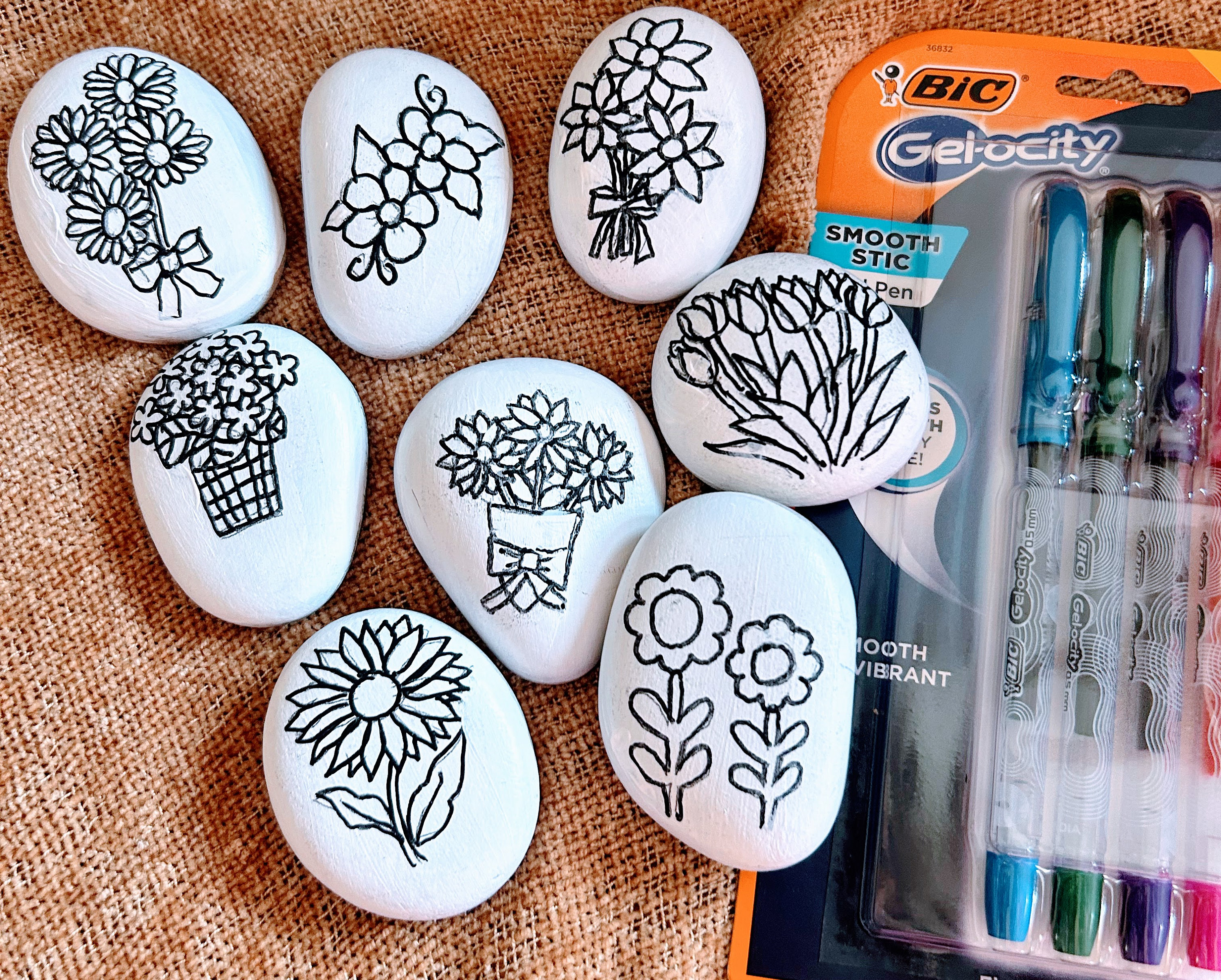 Kit de roches peintes : activité de coloriage pour adultes, soulagement du stress