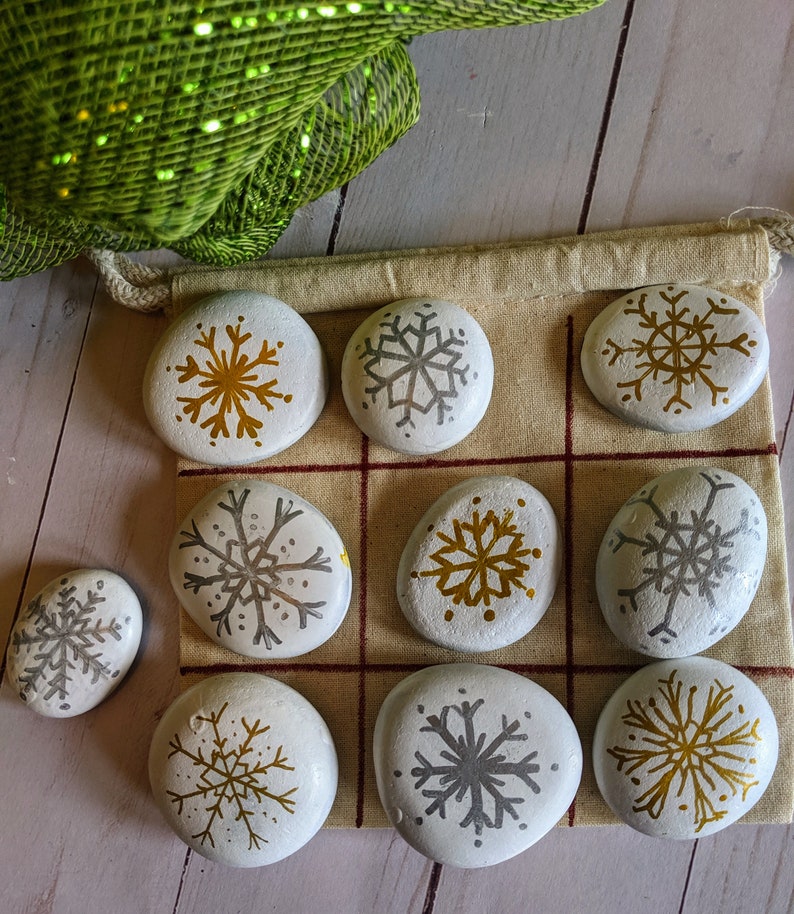 Winter Gift For Kids Hand Painted Snowman Rock 2 For 1 Game Combination Tic Tac Toe And Snowman Game Mix And Match Snowman Rocks Toys Games Puzzles Winter Gift For Kids Hand Painted Snowman Rock 2 For 1 Game Combination Tic Tac Toe And Snowman Game Mix And Match Snowman Rocks Toys Games Puzzles