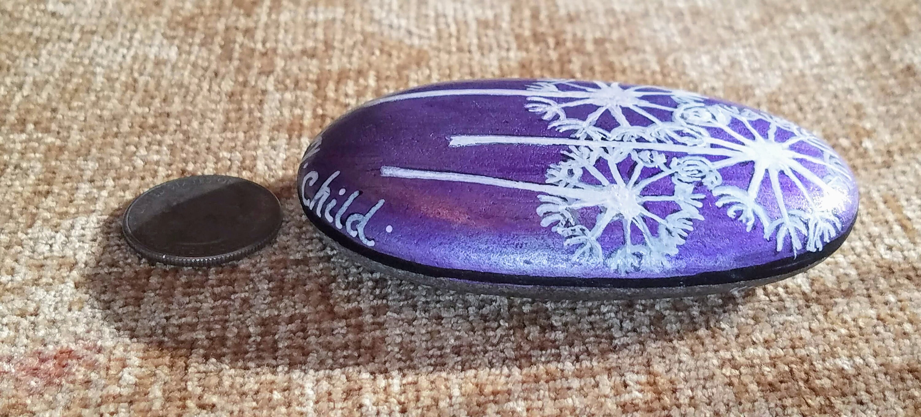 Painted Rocks Dandelion Military Child Painted Rock Dandelion Painted Rock Military - Etsy