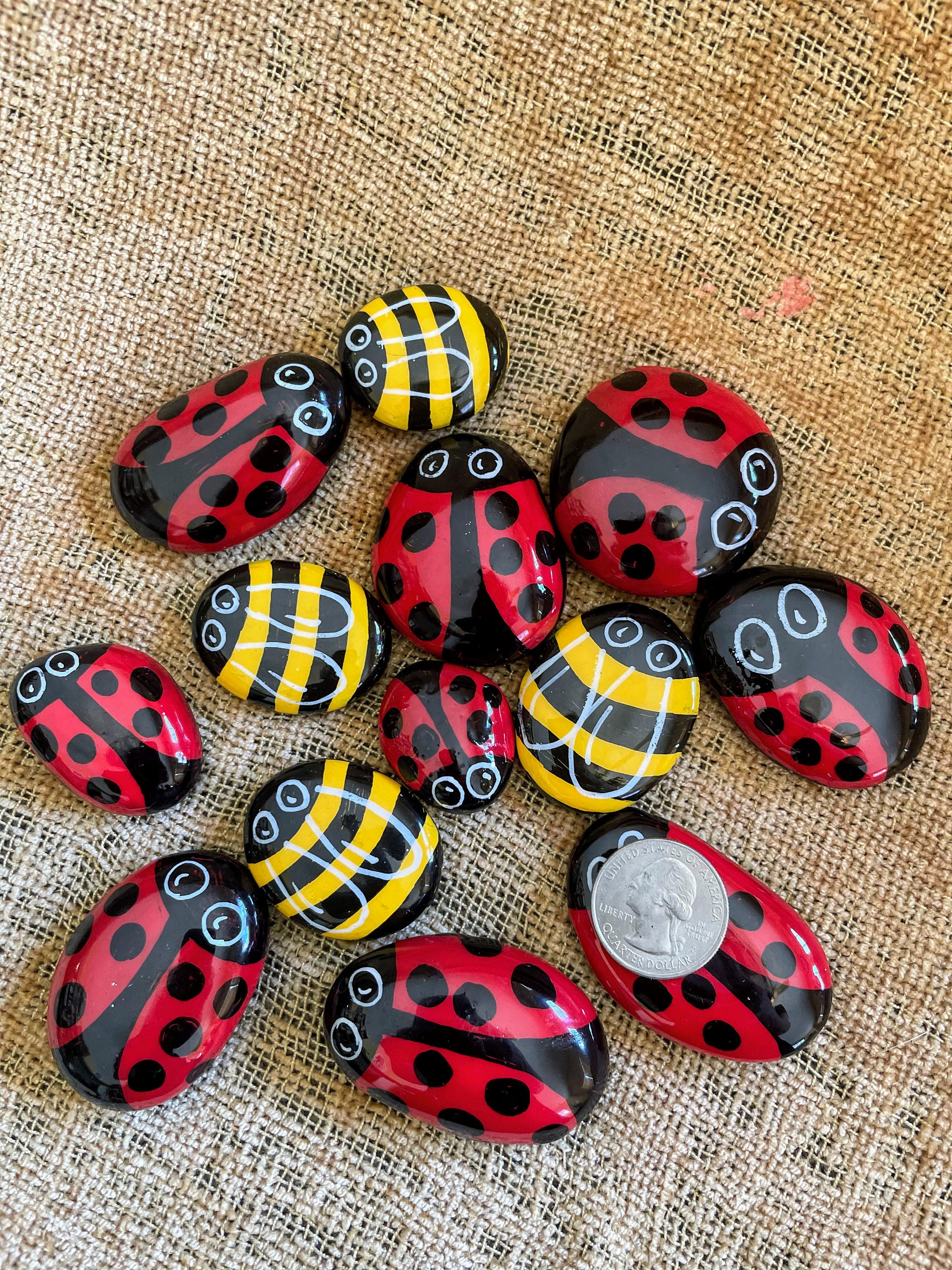 Outdoor Decorative Stones - Ladybug, Butterfly & Sun Stepping stones —  Gardner Time