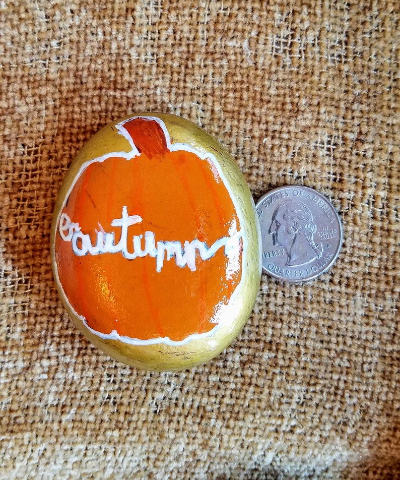 Thanksgiving themed painted rocks, pumpkin rocks, set of 6 Thanksgiving decorated rocks, housewarming gift, Thanksgiving decor, autumn decor Autumn