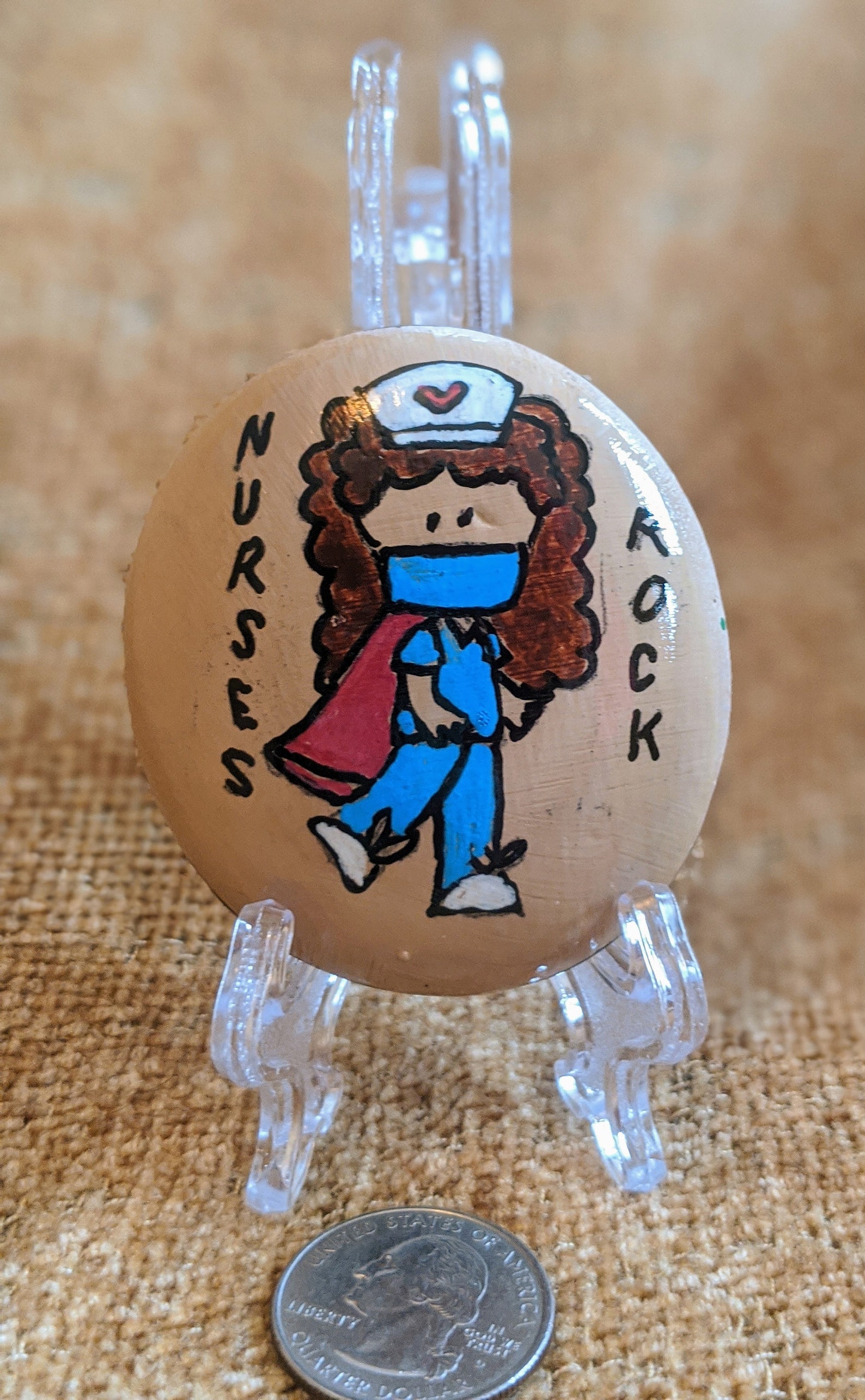 Nurse Appreciation Painted Stone Nurses Rock Gift for Etsy