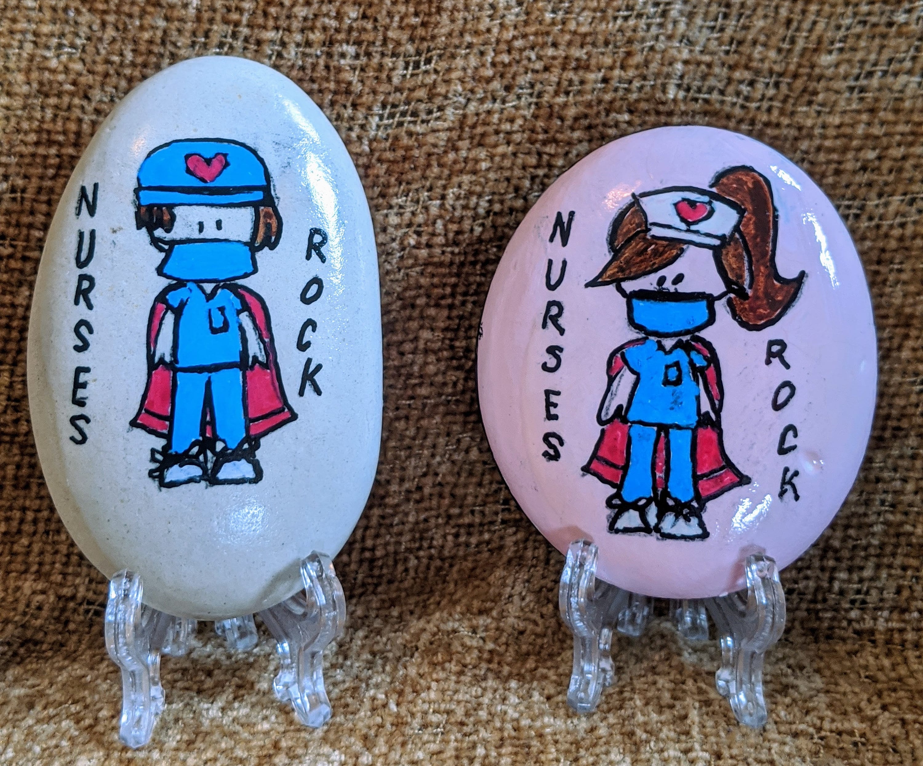 Nurse Appreciation Painted Stone Nurses Rock Gift for | Etsy