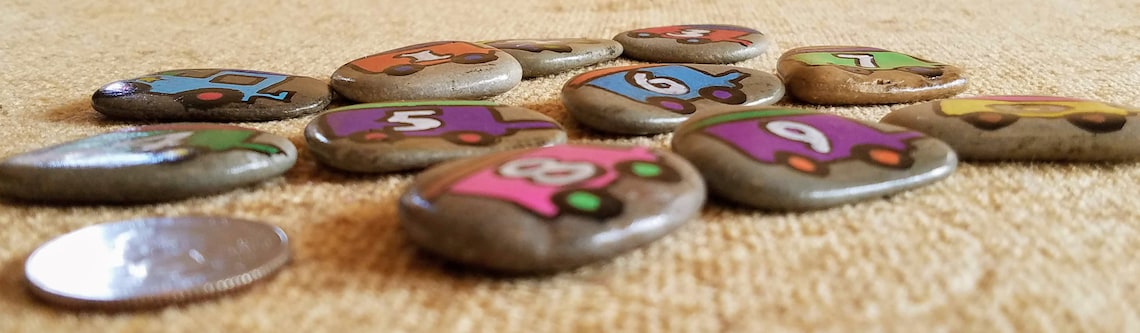 Learn to Count Painted Rocks Counting Stones Perfect for | Etsy