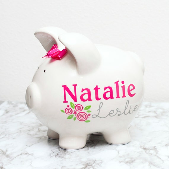 baby piggy banks personalized