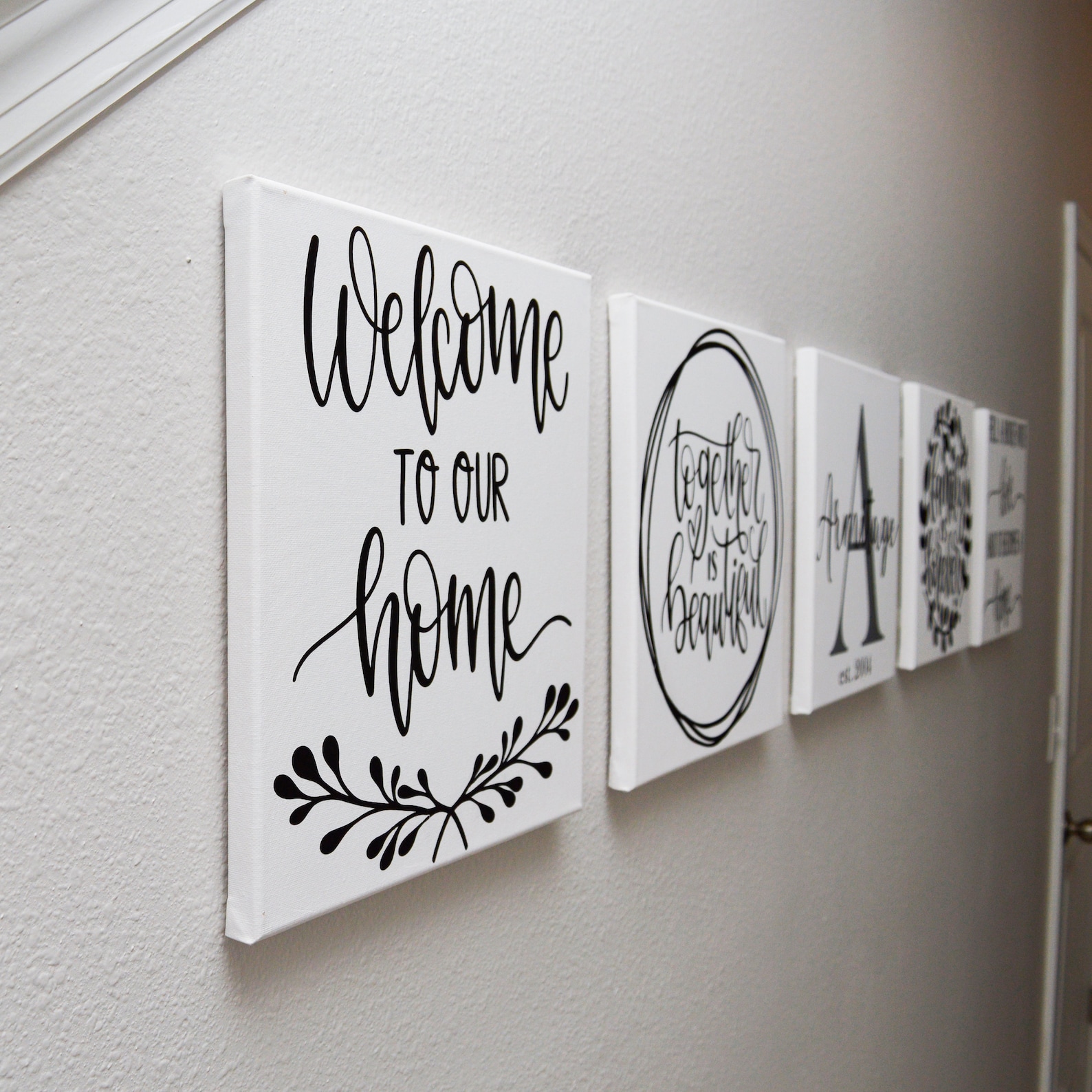 CUSTOM PERSONALIZED CANVAS Wall Art Custom Monogram Wall Etsy