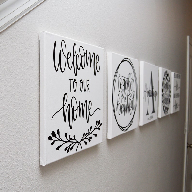 CUSTOM PERSONALIZED CANVAS/ Wall Art/ Monogram Wall Art/ Etsy