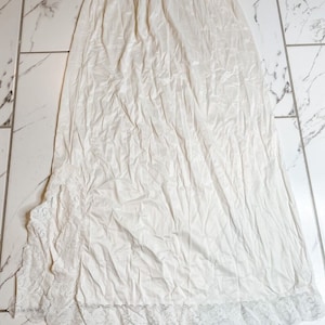 Vintage Komar White Long Skirt Slip MEDIUM
